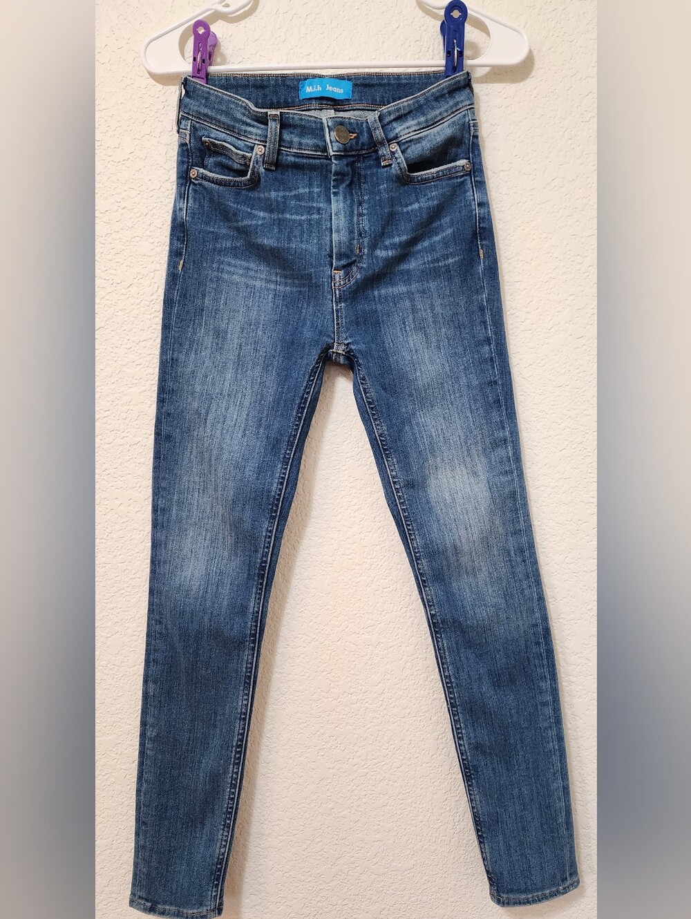 M.i.h Jeans Anthropologie Bridge High Rise Skinny Bee Wash Size 25 / US 0-2